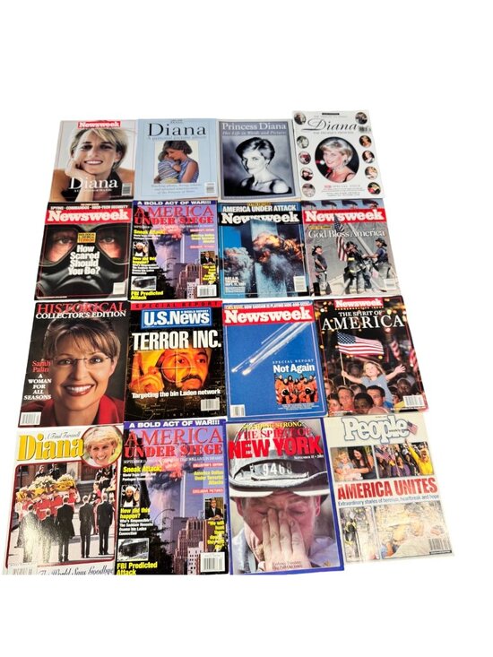 Newsweek Other - 16 Magazines Newsweek People Princess Diana Columbia Space Shuttle Terrorism